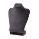 thumbnail image 1 of Soporte para busto de cadena de exhibición de collares, maniquí elegante organizador colgante soporte para presentación de joyería para tienda feria c Terciopelo gris oscuro, 1 of 8