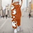 thumbnail image 1 of WILLBEST Pantalones Casuales para Mujer, Cómodos Pantalones Deportivos con Estampado de Halloween, Cintura Elástica Suave, Ideales para Uso Diario y Relajación 16 Grande, 1 of 3