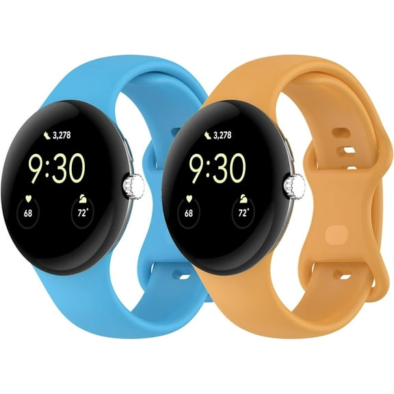 Bands Compatible for Google Pixel Watch & Pixel Watch 2 Replacement for Pixel Watch 2 Accessory Band Colorful Adjustable Bracelet Strap for for Google Pixel Watch Wristbands W/Metal Buckle Women Men