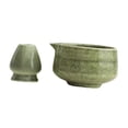 thumbnail image 2 of Ceramic Matcha Bowl Tazón de té de para mezclar, con soporte para , hecho a mano para amantes del té de café con leche amigo, 2 of 8