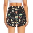 thumbnail image 4 of Uemuo Vegetable Quiche Pattern Women's Athletic Shorts High Waisted Running Shorts with Liner Pockets Gym Elastic Workout Shorts-Large, 4 of 9
