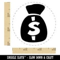 thumbnail image 2 of Bag of Money Self-Inking Rubber Stamp Ink Stamper - Orange Ink - Small 3/4 Inch, 2 of 7