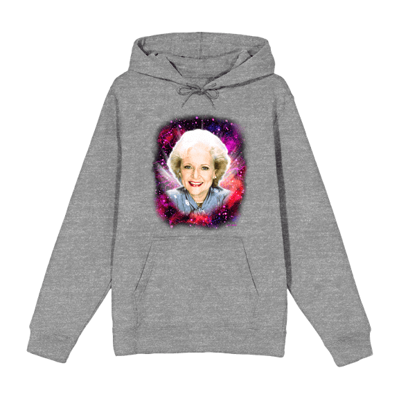 Golden Girls Rose Galaxy Headshot Long Sleeve Unisex Adult Hooded Sweatshirt-Medium