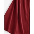 thumbnail image 5 of ZAFUL for Women Prom Dress Sexy Mini Slip Satin Back Tie Cami Dress Red Wine M, 5 of 5