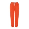 thumbnail image 3 of CONFREE Womens Casual Pants Straight Leg Sweatpants for Women Elastic Waist Drawstring Solid Color Lightweight Sports Trousers With Pocket, 3 of 3
