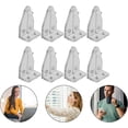 thumbnail image 4 of 8 piezas de soportes de fijación para persianas, ganchos para persianas, cenefa de plástico transparente, 4 of 5
