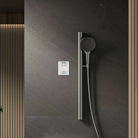 FUEENIRVA 2Pcs Drivse Iondrops Showerhead with Modern Design 3.7x2.6x1in Silver