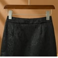 thumbnail image 4 of Wdfiry Black Skirt for Women 100% Cotton Elastic Waist Solid Color Button Side Midi Skirts 2025 Summer Fashion Comfortable Skirts, 4 of 6