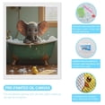 thumbnail image 3 of Diamond Art Kit for Adults, Elephant Bath Time Cuteness Diamond Painting for Adults Beginners, 5D DIY Diamond Art Painting Kits, Colorful Diamond Painting Craft for Home Decor 12x16, 3 of 7