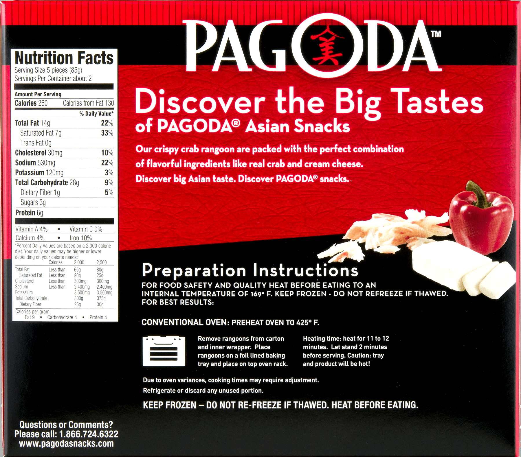 Crab Rangoon Nutrition Runners High Nutrition