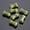 Green, variant on U8MO 10pcs 18x10mm Bone Shape Fancy Glaze Handmade Ceramic Porcelain Loose Beads-Beige