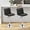 Black, variant on Dkelincs Set of 2 Swivel Bar Stools PU Leather Counter Height Bar Stools Adjustable Bar Chairs with Chrome Base & Footrest, Black