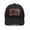 Black-Grandpa US Flag, variant on Christian US Flag Trucker Hat for Men Women, Adjustable Jesus Cross Leather Pattern Baseball Cap Black