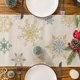 thumbnail image 4 of Christmas Table Runner, Christmas Decorations Snowflake Christmas Runner for Table Seasonal Winter Decor for Indoor Outdoor Party Table Decorations (13'''' x 90''''), 4 of 5