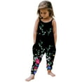 thumbnail image 1 of MIASHUI Combinaisons d'Été Sans Manches pour Filles, Combinaisons Décontractées Amples avec Poches, Noir, 7-8 Ans, 1 of 5