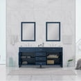 thumbnail image 4 of Alya Bath Norwalk 72" Wood Double Vanity with Carrera Marble Top in Blue, 4 of 6