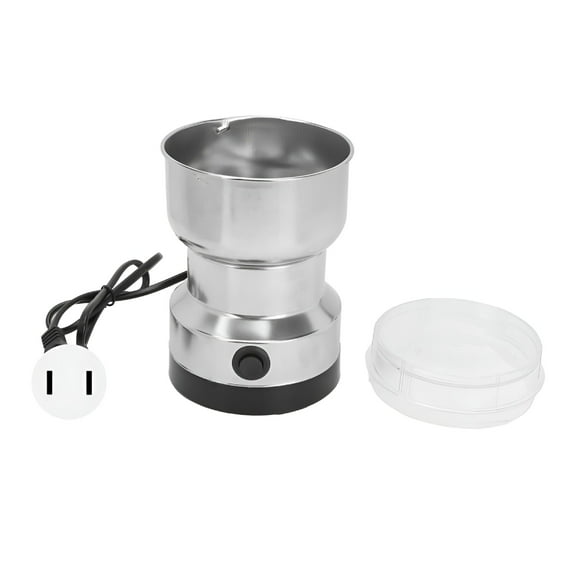 ZEPARO Electric Herb Grinder Stainless Steel Blade High Speed Clear Cover Small Grinder for Spice Coffee US Plug 110V