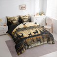 thumbnail image 3 of Homewish Jungle Wildlife 7-Piece Twin Bedding Sets,Natural Landscape Mountain Pine Bedding Comforter Set,Rustic Western Cowboy Sheet Sets For Teens,Super Cozy Room Decor Reversible, 3 of 8