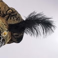 thumbnail image 6 of Bpyeka Men's Renaissance Tudor Beret Hat, Vintage Jacquard Feather Decor Medieval Costume Cap For Halloween Party Cosplay Free Size, 6 of 8