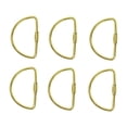 thumbnail image 3 of kusrkot 5X 6 Pieces Small Screw Lock Keychain Key Holder Hanging Buckle 2 inch D Shaped, 3 of 9