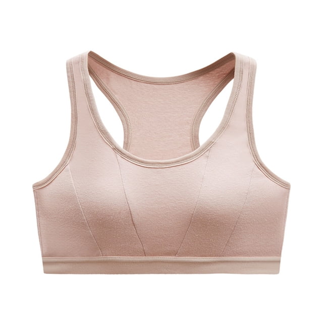Aayomet Bralettes for Women Plus Size Back Wrapped Chest Thin Without Steel Rings Bra (Beige, M)