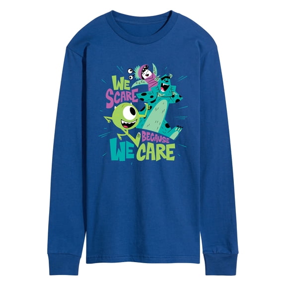 Monsters Inc - We Scare Because We Care - Men's Long Sleeve T-Shirt