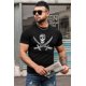 thumbnail image 4 of ABPHQTO Camiseta negra lisa para hombre con estampado de fantasmas, 4 of 5
