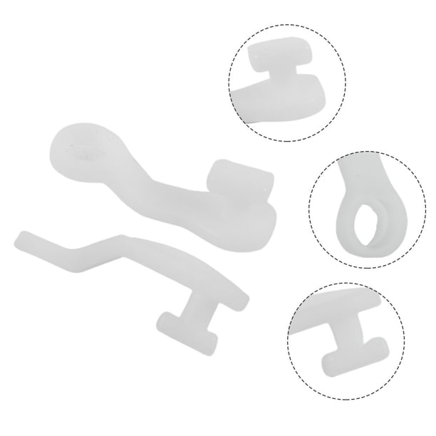 50 Pcs/Pack Crochets de Rideau Coureurs Rail de Rideau Blanc Crochets de Glisseurs 50 Pcs/Pack Crochets de Rideau Coureurs Rail de Rideau Blanc Crochets de Glisseurs