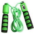 thumbnail image 3 of S SERENABLE Professional PVC Jump Skipping Rope with Counter and Anti-Slip Colors - Green, 3 of 9