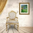 thumbnail image 3 of Fitzharris, Tim 20x24 Gold Ornate Wood Framed with Double Matting Museum Art Print Titled - Scarlet Gilia and Blue Flax, 3 of 4