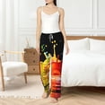 thumbnail image 6 of Lsque Vibrant Color Splash Print Women's Pajama Pants, Lounge Pant - Comfortable Home Wear,Elastic Waistband, Stylish Design-Small, 6 of 9