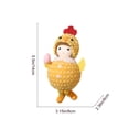 thumbnail image 2 of Regalos de Pascua para las Niñas Chick Hat Pot Belly Girl Colgante de Huevo de Embrague, Decoración de Escena Festiva Rosa de 14x8x6cm para Mesa, Árbol Y Apoyos de Fiesta, 2 of 6