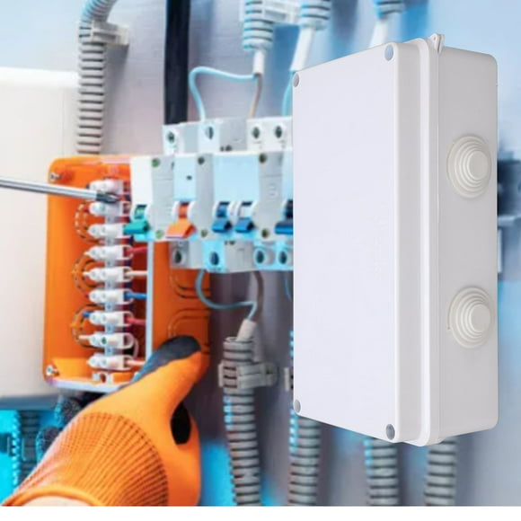 Junction Box, IP65 Plastic Well Sealed Electrical Enclosure 200x100x70mm Waterproof  for Residential Wiring