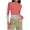 A_Watermelon Red, variant on Tops for Women Long Sleeved Round Neck Printing Slim Tight Fitting Pit Stripe Top T-Shirts for Women