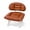 Coffee, variant on Rolling Low Stool with Backrest, Mobile 360° Swivel Padded Seat with Wheels for Kitchen and Cleaning
