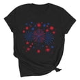 thumbnail image 2 of Odbmxy Tee Shirts for Women Patriotic 4th of July Short Sleeve Plus Size Tops Women Black Casual Graphic Summer Holiday Tops, 2 of 6