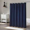 thumbnail image 5 of GlowSol Shower Curtain 78 inches Length Extra Long Shower Curtain Waterproof Fabric Shower Curtain or Liner for Bathroom, Navy Blue, 1 Set, 5 of 5