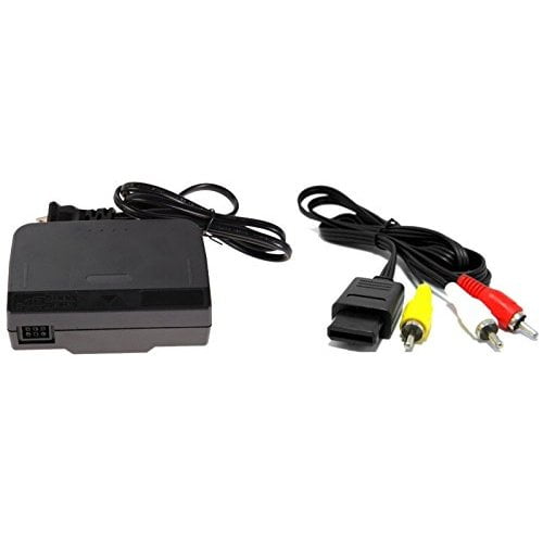 Ac Adapter Power Supply Amp Av Cable Cord For Nintendo For N64 Walmart Com Walmart Com