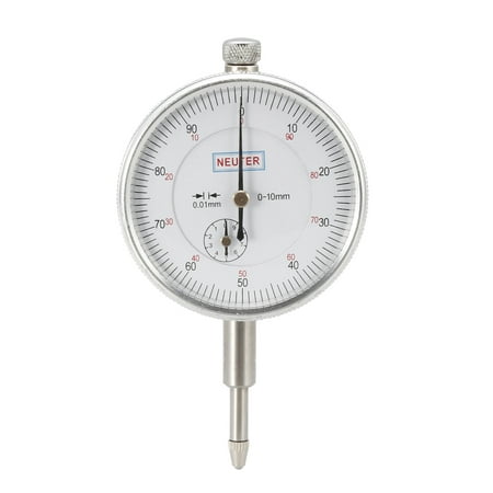 Dial Indicator with Lug Back 0-10mm 0.01mm Accuracy Metric Precision Measuring Tool for Machinist Engineer