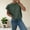 #038-Green, variant on Haivin Womens Short Sleeve Summer Sweaters Tops 3D Flower Knit Pullover Sweater Top Trendy Casual Outfits