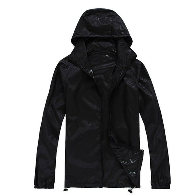 MITCOWBOY Chandails pour Femmes Femmes Manteau de Pluie Uni Extérieur Grande Taille à Capuche Coupe-Vent Manteau Ample Imperméable Poignets Raglan Sac de Rangement Chandails pour Femmes Manteaux d'Hiver pour Femmes Vert Armée