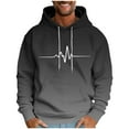 thumbnail image 2 of Xcmzpl Big and Tall Graphic Hoodies for Men Fall Winter Long Sleeve Fleece Hooded Sweatshirts Fashion Gradient Pullover Tops with Pockets, 2 of 5