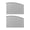 Gray Rear 2Pcs, variant on 2 Pack Car Window Sun Shade – Embedded Track, Non Destructive, 23.6x17.7 to 27.6x17.7 Inch, Black