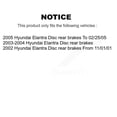 thumbnail image 2 of TEC Front Rear Ceramic Brake Pads Kit for Car Hyundai Elantra Disc rear brakes KTC-100491, 2 of 10