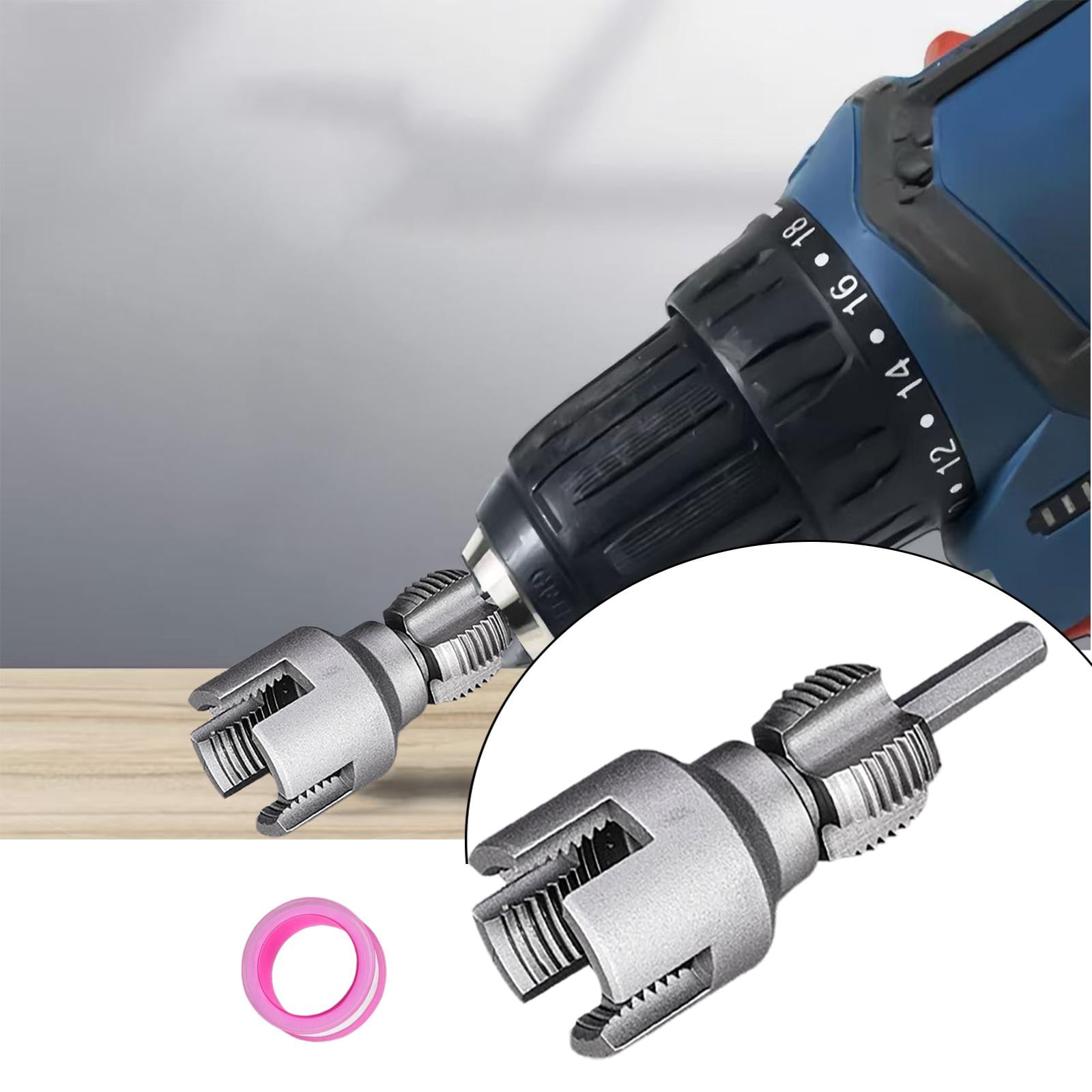 Zxpjkyu Pipe Threader, Internal And External Threader for Electric , Pipe Threading Tool 6 point
