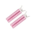 thumbnail image 4 of Clips Moelleux de Racine de Cheveux Franges Coiffure Épingles à Cheveux Paresseux Femmes Bouclés Tube Portable Voyage Rouleaux de Bigoudis Lavables 2PCS Rose, 4 of 8