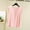 Pink, variant on Sleep Shirts for Women Pajama Tops Modal Round Neck Solid Color Pajamas Top Cap Sleeve Pleated Shirts Black M