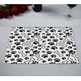 thumbnail image 2 of EREHome pet paw bone Placemat Table Mat Cup Mat 12x18 inch,Set of 2, 2 of 2