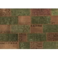 thumbnail image 1 of Ahgly Company Indoor Rectangle Patchwork Brown Transitional Area Rugs, 8' x 10', 1 of 4
