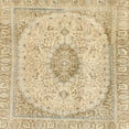 thumbnail image 1 of Ahgly Company Indoor Square Abstract Brown Gold Abstract Area Rugs, 3' Square, 1 of 6